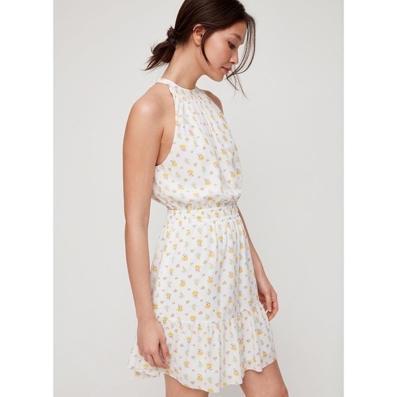 Wilfred Aritzia Effet Floral Mini Dress Medium - Picture 4 of 11